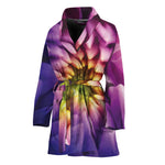 Chrysanthemum Flower Print Women's Bathrobe