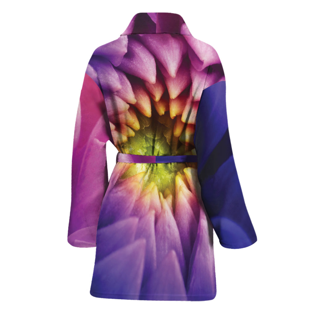 Chrysanthemum Flower Print Women's Bathrobe