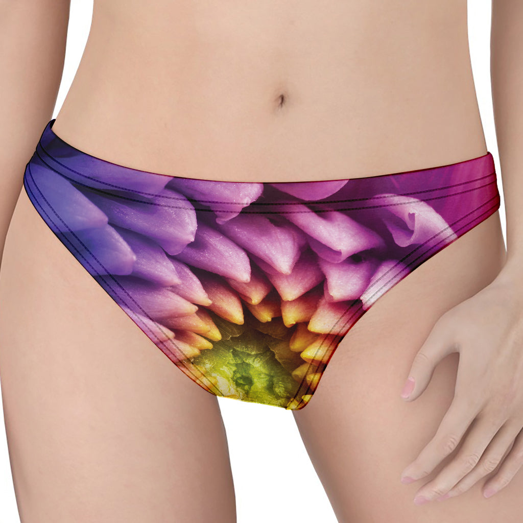 Chrysanthemum Flower Print Women's Thong