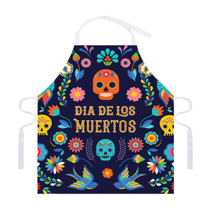 Cinco de Mayo Day Of The Dead Print Adjustable Apron