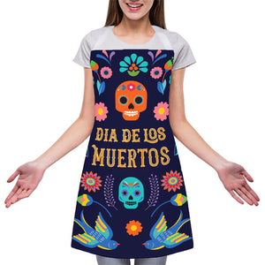 Cinco de Mayo Day Of The Dead Print Adjustable Apron