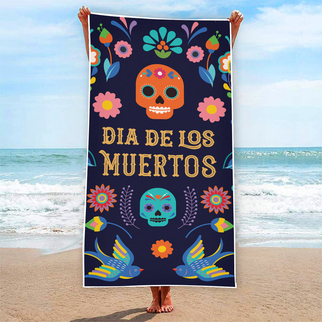 Cinco de Mayo Day Of The Dead Print Beach Towel