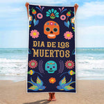 Cinco de Mayo Day Of The Dead Print Beach Towel