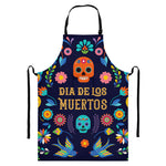 Cinco de Mayo Day Of The Dead Print Bib Apron With Pocket