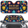 Cinco de Mayo Day Of The Dead Print Car Windshield Sun Shade