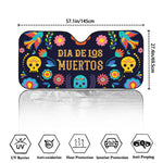 Cinco de Mayo Day Of The Dead Print Car Windshield Sun Shade