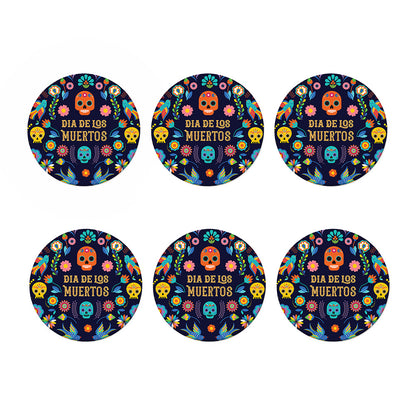 Cinco de Mayo Day Of The Dead Print Coaster Set