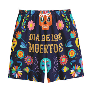 Cinco de Mayo Day Of The Dead Print Cotton Shorts