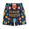 Cinco de Mayo Day Of The Dead Print Cotton Shorts