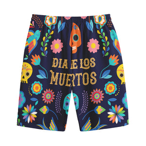 Cinco de Mayo Day Of The Dead Print Cotton Shorts