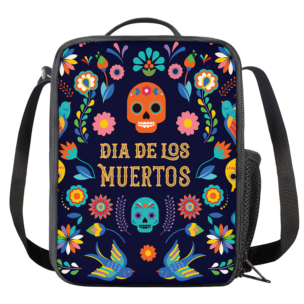 Cinco de Mayo Day Of The Dead Print Crossbody Lunch Bag