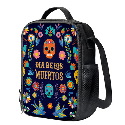 Cinco de Mayo Day Of The Dead Print Crossbody Lunch Bag