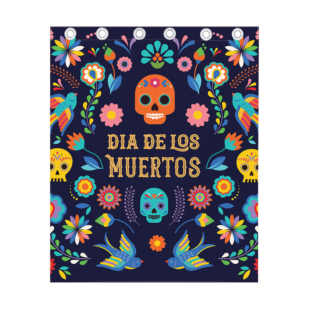 Cinco de Mayo Day Of The Dead Print Curtain