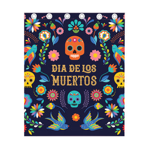 Cinco de Mayo Day Of The Dead Print Curtain