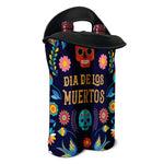 Cinco de Mayo Day Of The Dead Print Double Neoprene Wine Tote