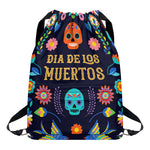 Cinco de Mayo Day Of The Dead Print Drawstring Backpack