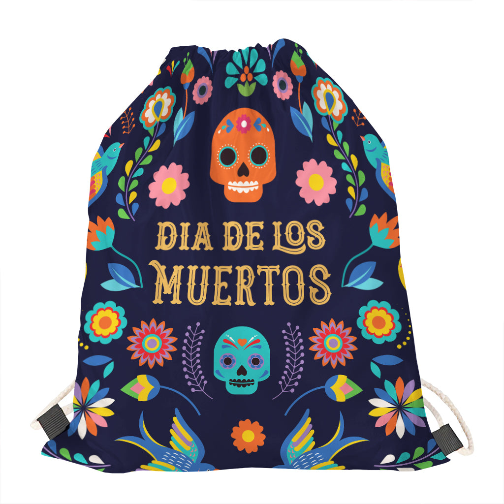 Cinco de Mayo Day Of The Dead Print Drawstring Bag