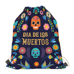 Cinco de Mayo Day Of The Dead Print Drawstring Bag