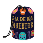 Cinco de Mayo Day Of The Dead Print Drawstring Makeup Bag