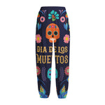 Cinco de Mayo Day Of The Dead Print Fleece Lined Knit Pants