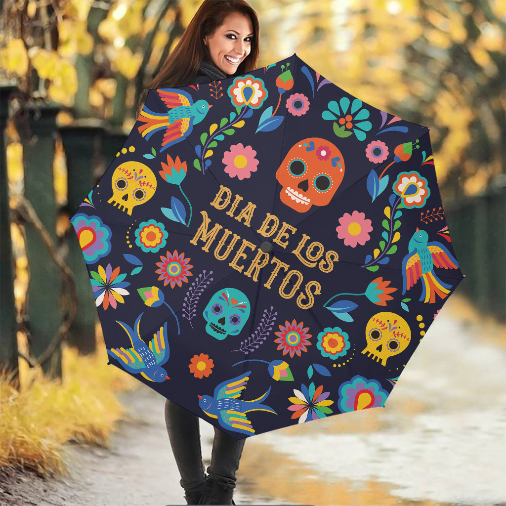 Cinco de Mayo Day Of The Dead Print Foldable Umbrella