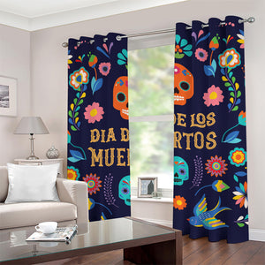 Cinco de Mayo Day Of The Dead Print Grommet Curtains