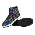 Cinco de Mayo Day Of The Dead Print High Top Leather Sneakers