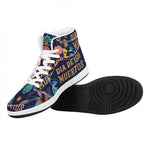 Cinco de Mayo Day Of The Dead Print High Top Leather Sneakers