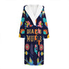 Cinco de Mayo Day Of The Dead Print Hooded Bathrobe