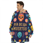 Cinco de Mayo Day Of The Dead Print Hoodie Blanket