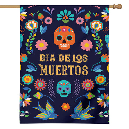 Cinco de Mayo Day Of The Dead Print House Flag