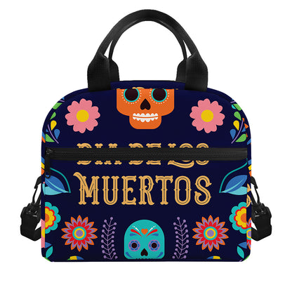 Cinco de Mayo Day Of The Dead Print Insulated Lunch Bag
