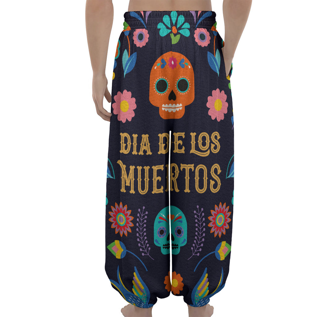 Cinco de Mayo Day Of The Dead Print Lantern Pants