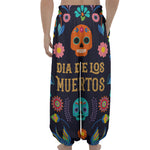 Cinco de Mayo Day Of The Dead Print Lantern Pants