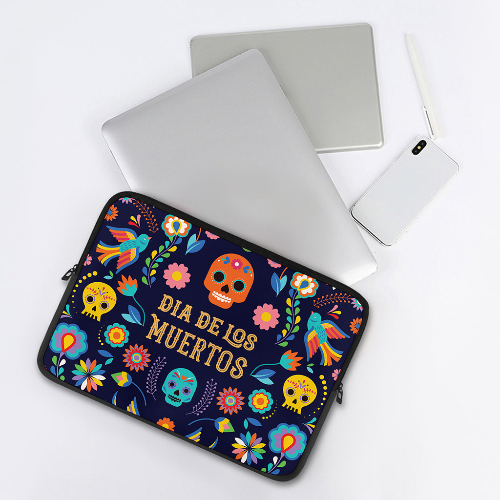 Cinco de Mayo Day Of The Dead Print Laptop Sleeve