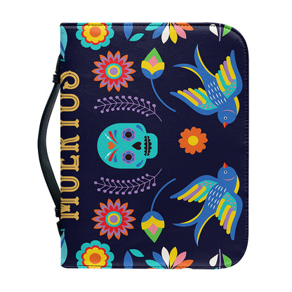 Cinco de Mayo Day Of The Dead Print Leather Bible Cover
