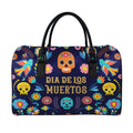 Cinco de Mayo Day Of The Dead Print Leather Duffel Bag