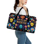 Cinco de Mayo Day Of The Dead Print Leather Duffle Bag