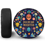 Cinco de Mayo Day Of The Dead Print Leather Spare Tire Cover