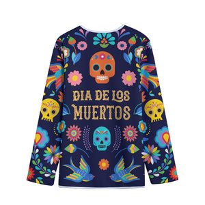 Cinco de Mayo Day Of The Dead Print Long Sleeve Short Coat