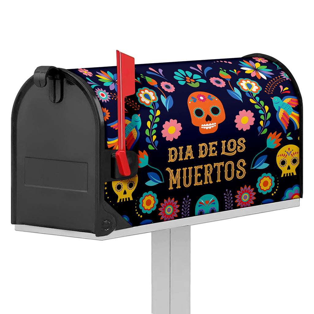 Cinco de Mayo Day Of The Dead Print Mailbox Cover