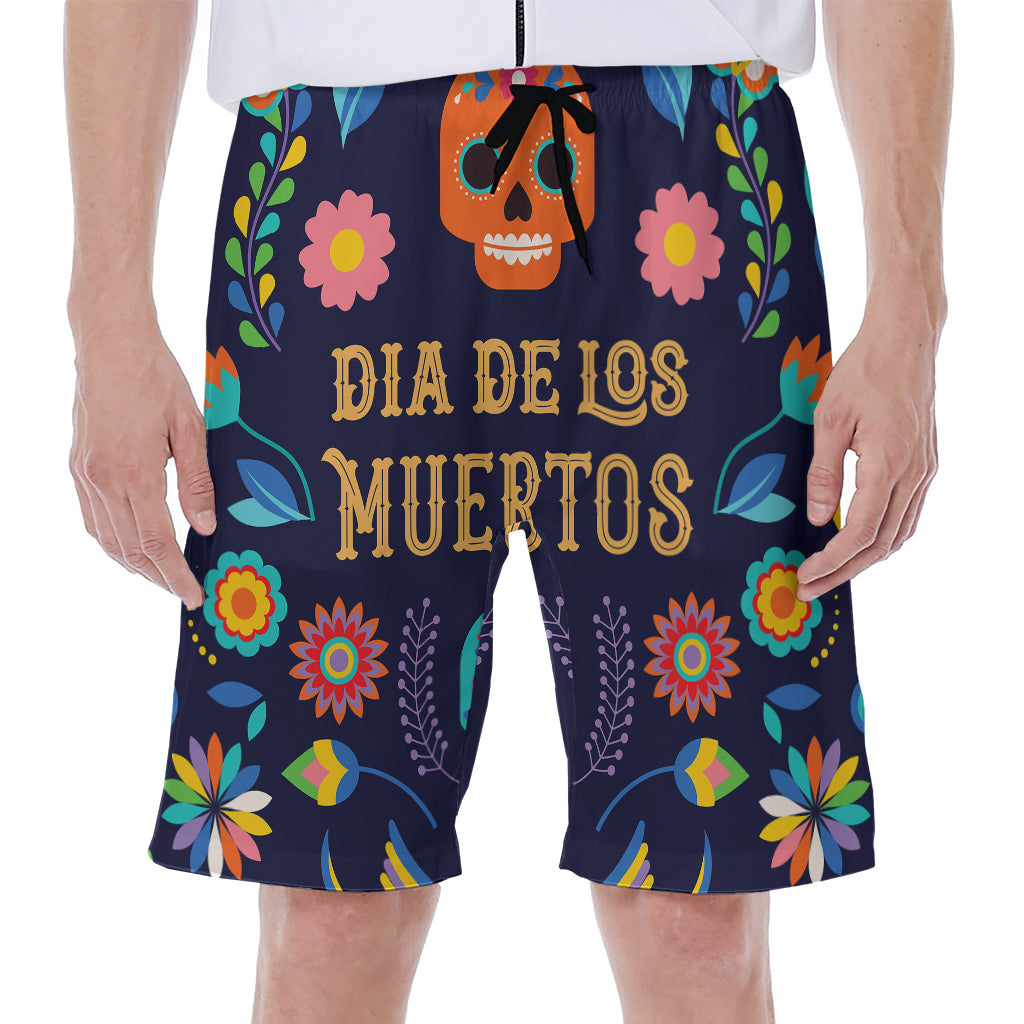 Cinco de Mayo Day Of The Dead Print Men's Beach Shorts