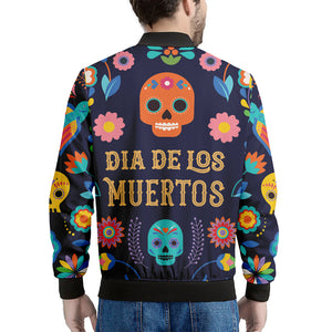 Cinco de Mayo Day Of The Dead Print Men's Bomber Jacket