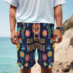 Cinco de Mayo Day Of The Dead Print Men's Cargo Shorts