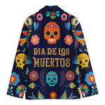 Cinco de Mayo Day Of The Dead Print Men's Cotton Blazer