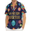 Cinco de Mayo Day Of The Dead Print Men's Deep V-Neck Shirt