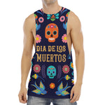 Cinco de Mayo Day Of The Dead Print Men's Muscle Tank Top