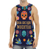 Cinco de Mayo Day Of The Dead Print Men's Muscle Tank Top