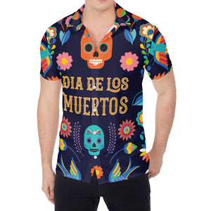 Cinco de Mayo Day Of The Dead Print Men's Shirt