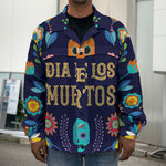 Cinco de Mayo Day Of The Dead Print Men's Shirt Jacket